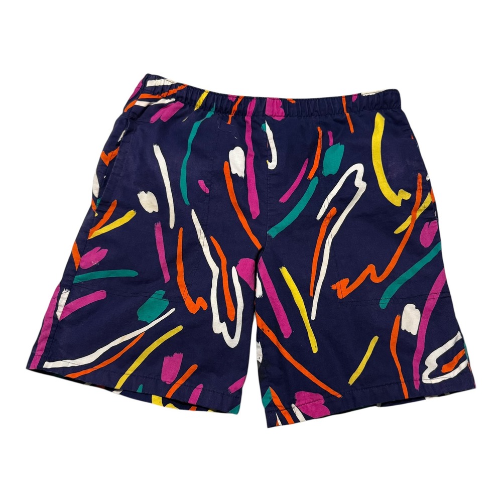 Vintage 90s‎ Breakers Multicolor Geometric Board Shorts Men's Large